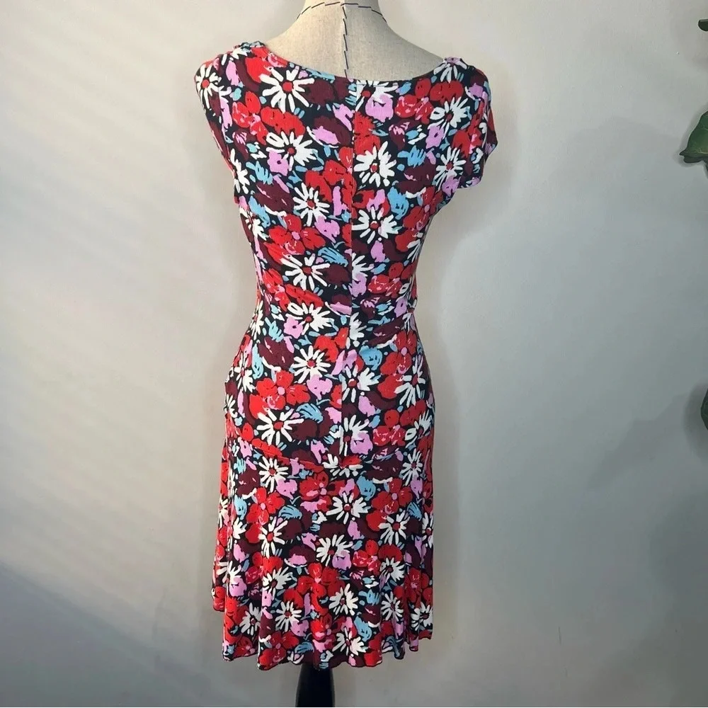 Free People floral y2k sweetheart neckline dress size small